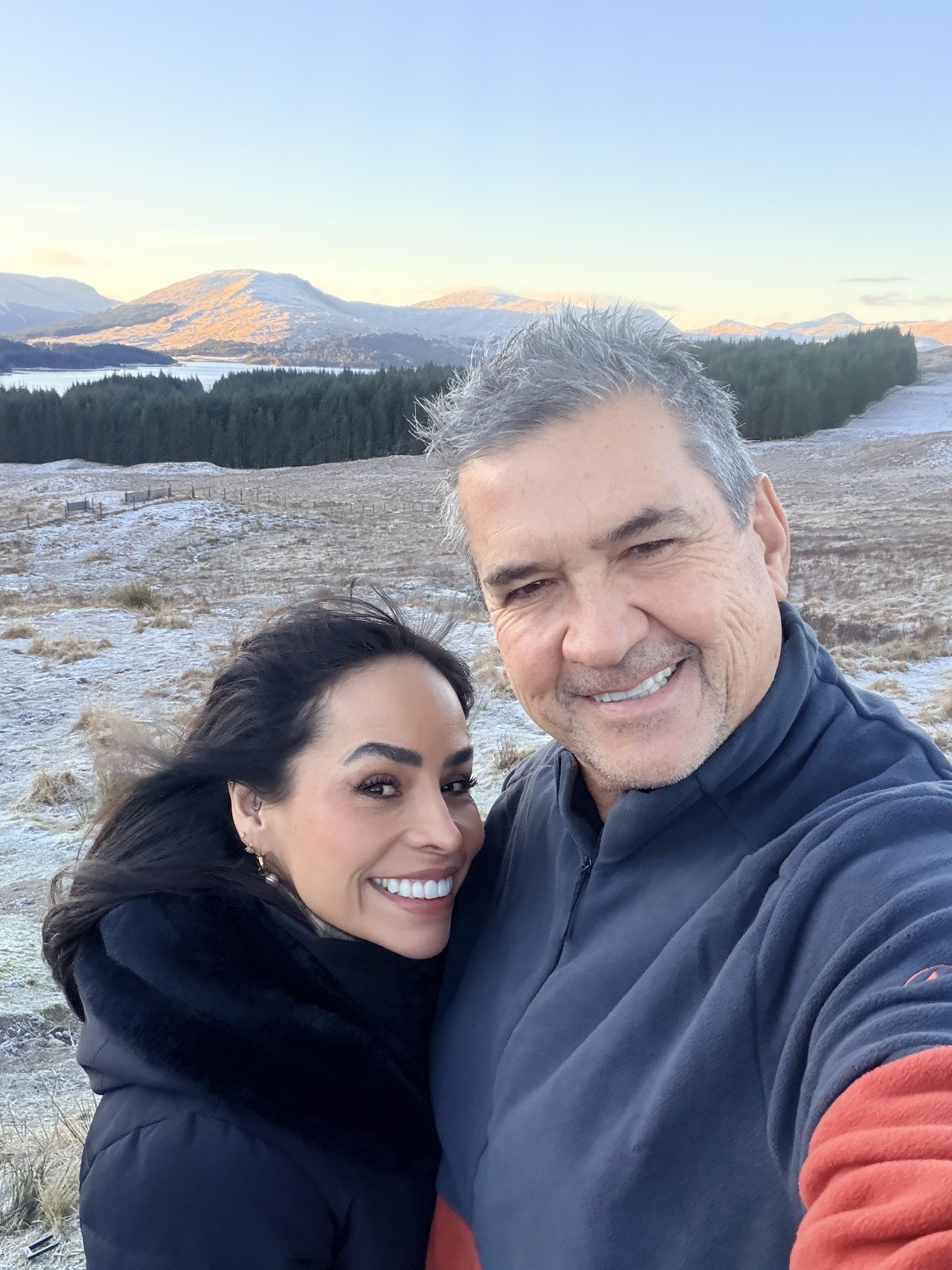 Mariana y Juan Carlos en Escocia